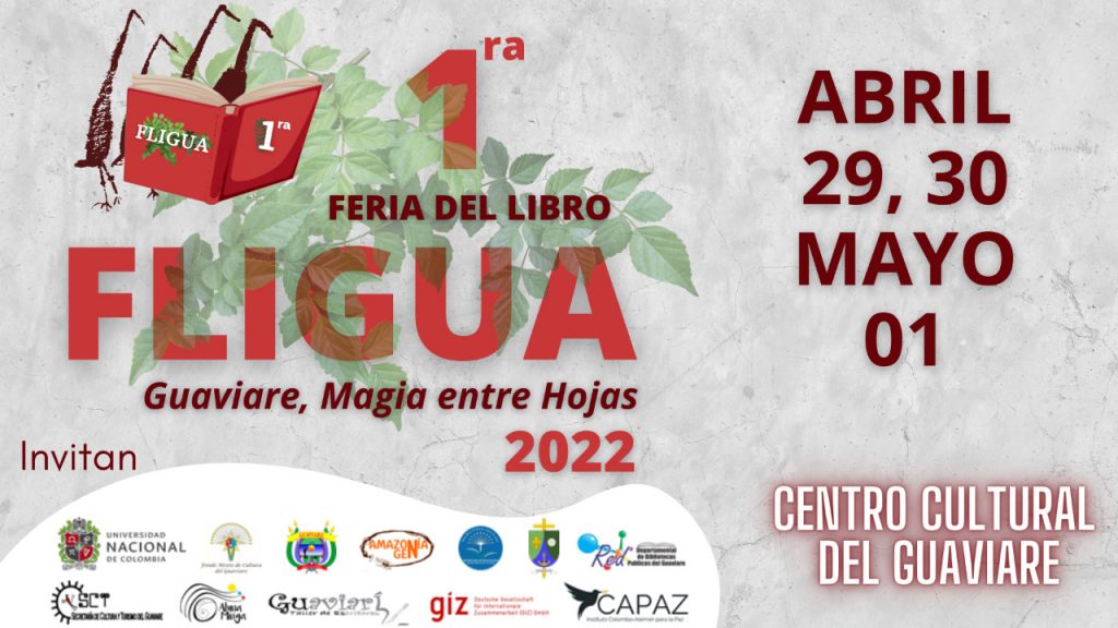 Hoy inicia en San José Primera feria del Libro FLIGUA, “Guaviare entre hojas”