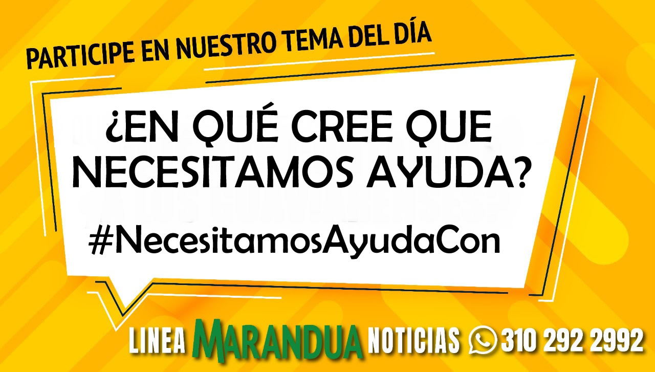 TEMA DEL DÍA: ¿EN QUÉ CREE QUE NECESITAMOS AYUDA?
