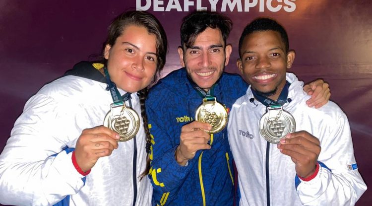 Tres medallas obtiene Colombia en Juegos Sordolimpicos en Caxias do Sul Brasil