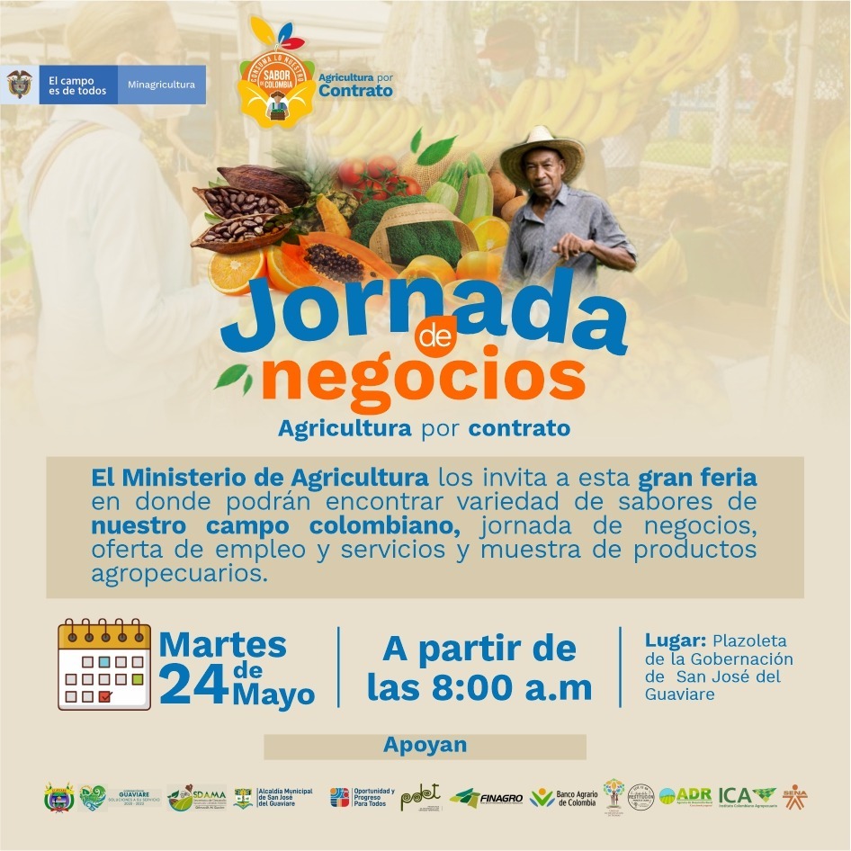 Ministro de Agricultura activará Jornada de Negocios, Agricultura por Contratos