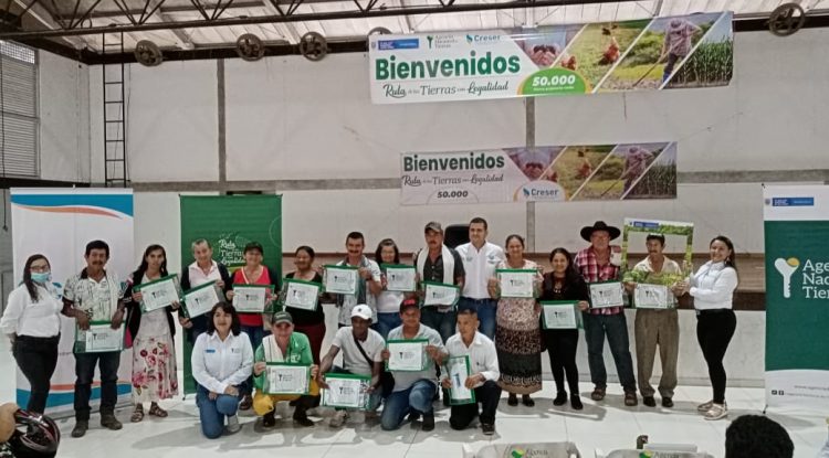 59 campesinos de San José del Guaviare recibieron títulos de sus predios