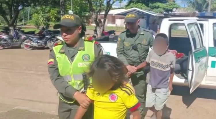 Policía adelanta atención a menores Jiw y Nukak en condición de calle