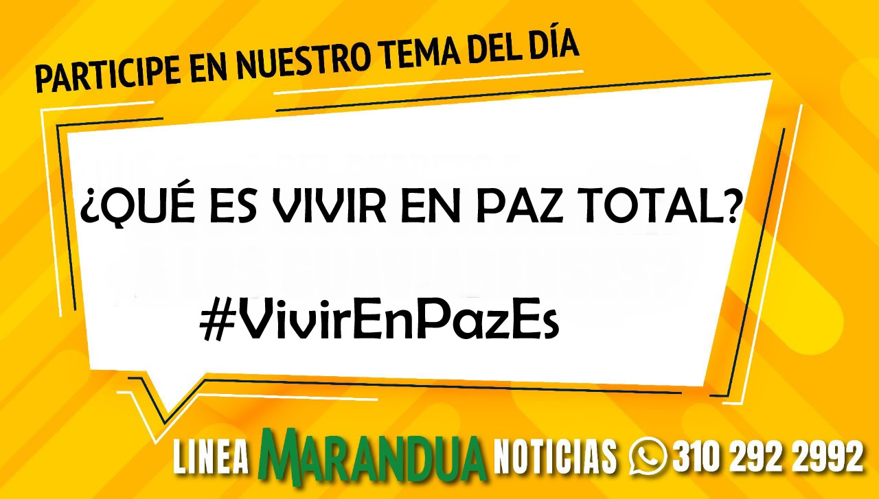 TEMA DEL DÍA: ¿QUÉ ES VIVIR EN PAZ TOTAL?