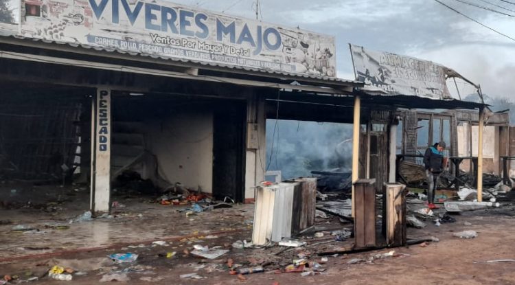 Comerciante afectada relata momento del incendio en Calamar, Guaviare