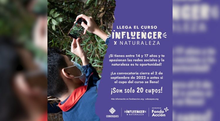 Influencer X Naturaleza: curso virtual dirigido a jóvenes del Guaviare entre 14 y 17 años