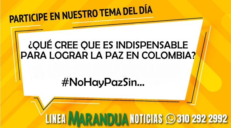 ¿QUÉ CREE QUE ES INDISPENSABLE PARA LOGRAR LA PAZ EN COLOMBIA?