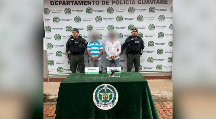 Policía Guaviare capturó a dos hombres con presuntos nexos con el ELN