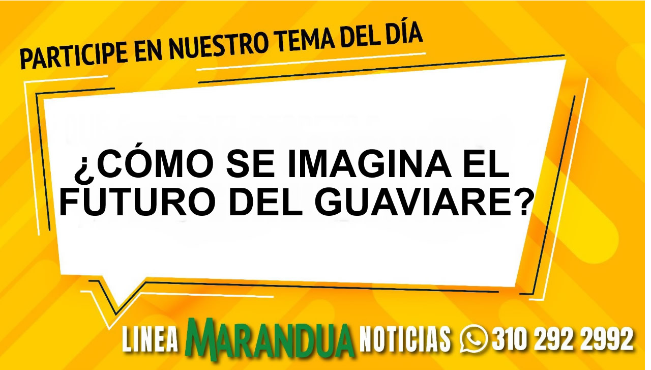 TEMA DEL DÍA: ¿CÓMO SE IMAGINA EL FUTURO DEL GUAVIARE?