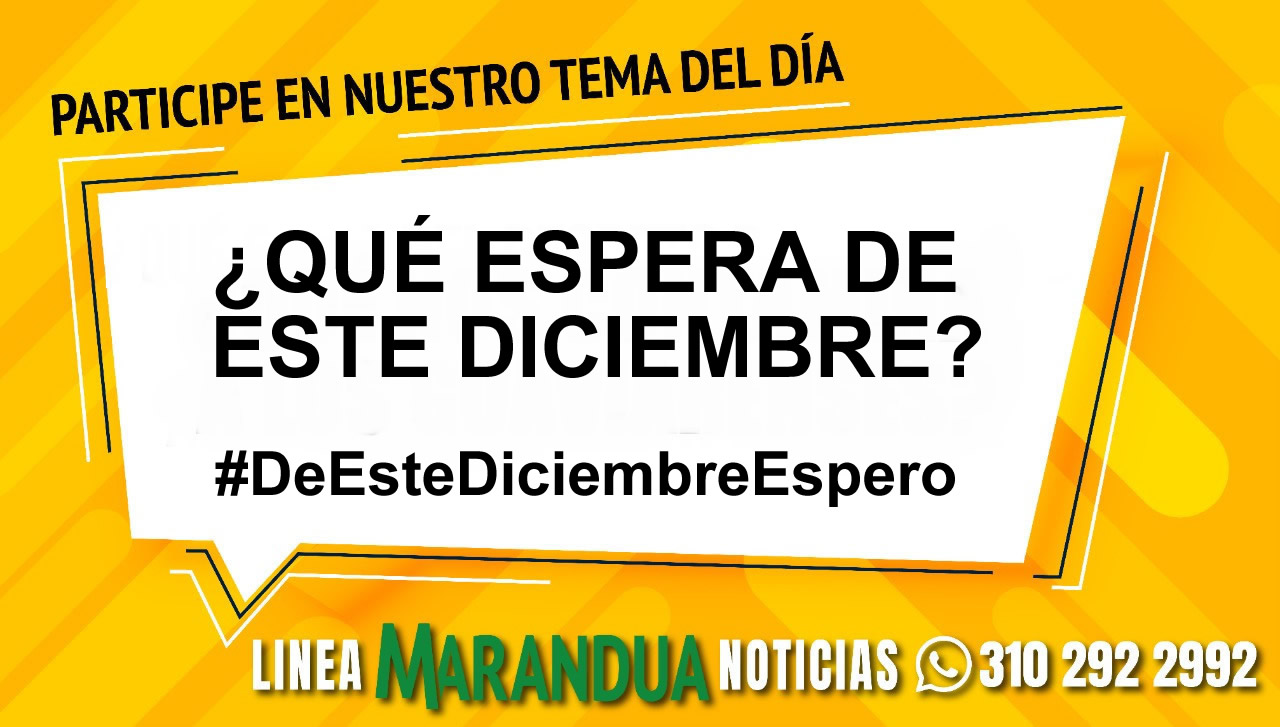 TEMA DEL DÍA: ¿QUÉ ESPERA DE ESTE DICIEMBRE?