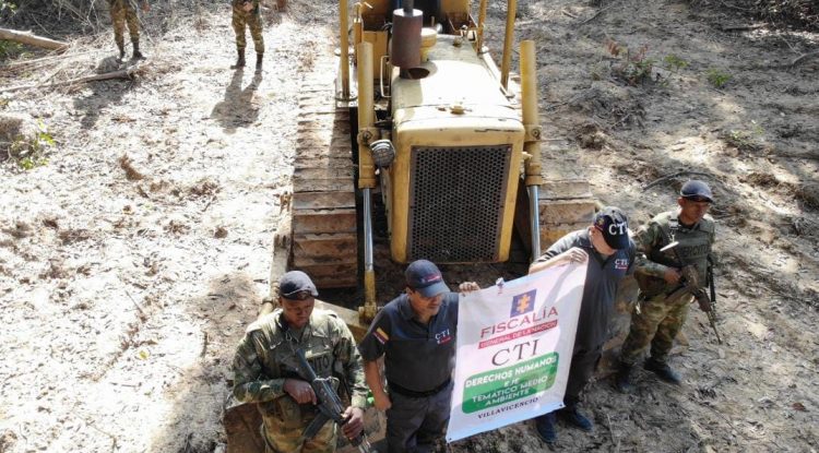#MaranduaVerde Incautan maquinaria utilizada para tala indiscriminada de árboles en el Meta