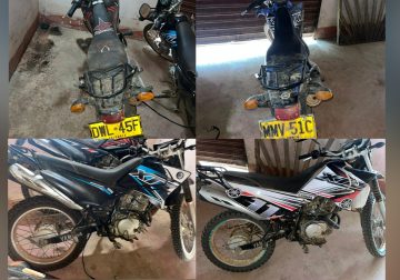 Hallan cuatro motocicletas en zona rural del Guaviare