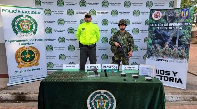 Policía y Ejército hallan caleta con armas en Calamar, Guaviare