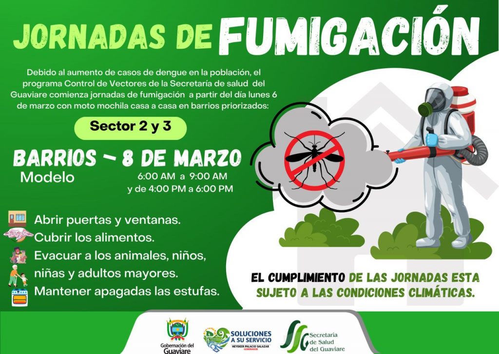 SSG inició jornada de fumigación por aumento de casos de dengue