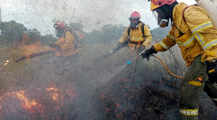 Nuevo incendio forestal atendieron los bomberos de San José del Guaviare