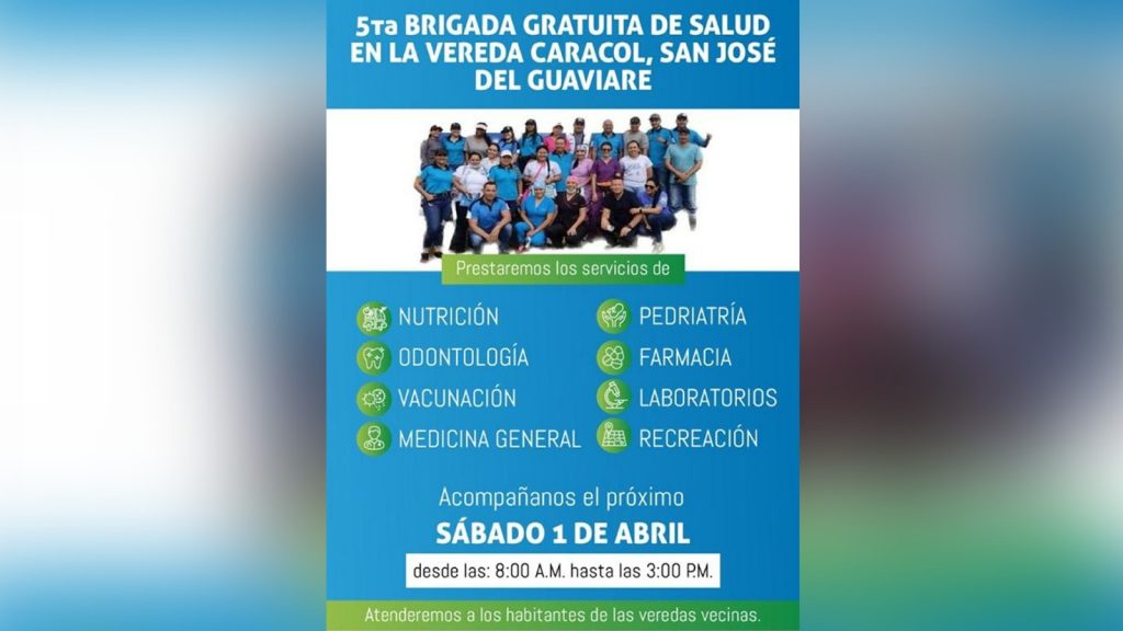 Nueva brigada de salud en la vereda Caracol en San José del Guaviare