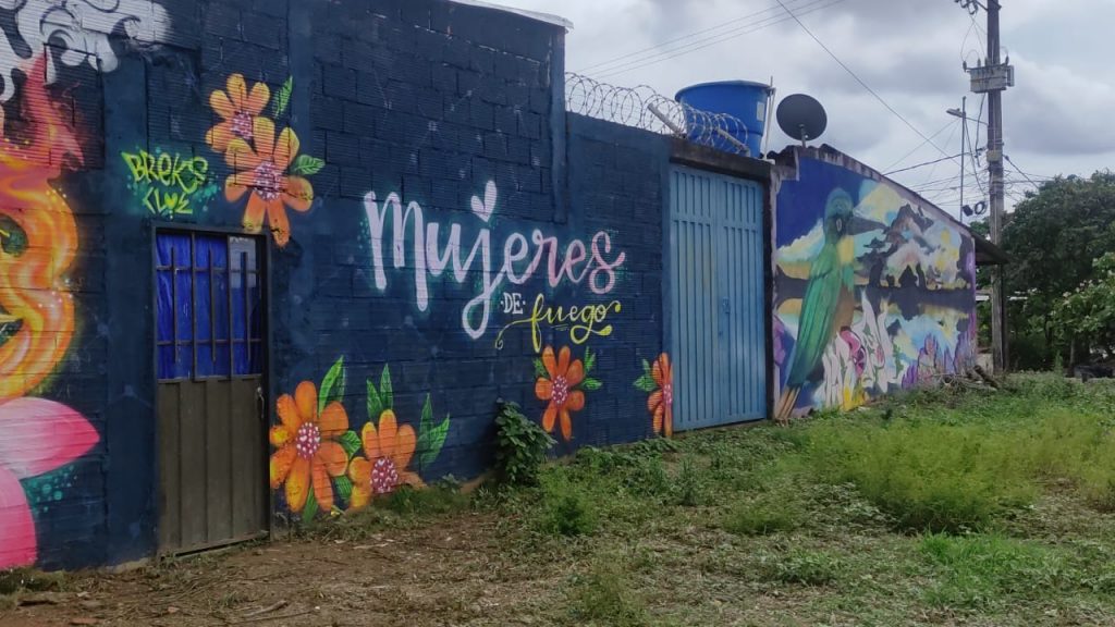 Medio ambiente y deforestación plasmado en murales hechos por mujeres