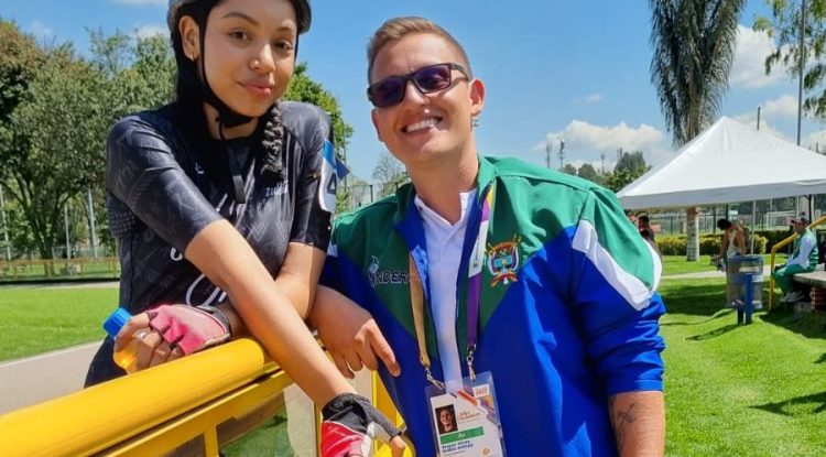 Valery Zuleta, patinadora guaviarense en Juegos Nacionales Intercolegiados