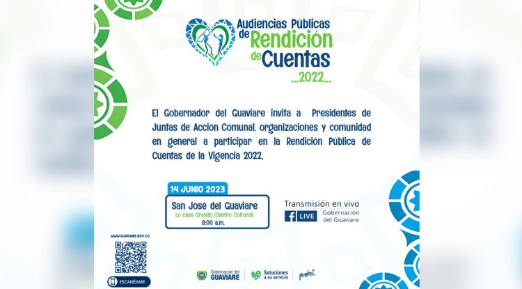 Gobernación del Guaviare rinde cuentas de la vigencia 2022