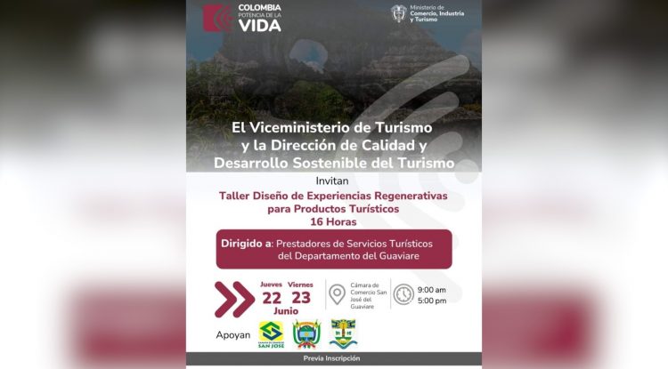 Taller de diseño de turismo se realizará con prestadores del Guaviare