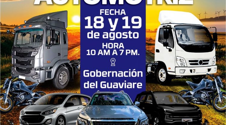 Hoy inicia la III Feria Automotriz 2023 en San José del Guaviare