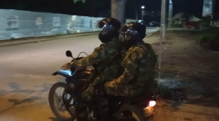 Unidad motorizada del Ejército brinda seguridad en San José del Guaviare