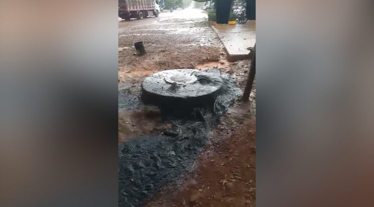 Conexión de aguas lluvias colapsa sistema de alcantarillado