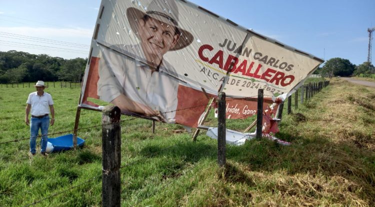 Vandalizadas vallas publicitarias de un candidato a la Alcaldía de Calamar, Guaviare