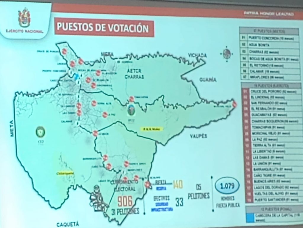 Ejército Nacional garantiza seguridad para elecciones en Guaviare