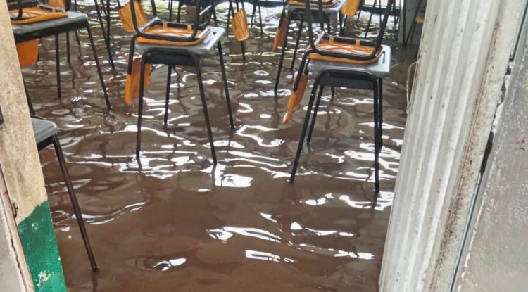 Inundaciones por fuerte aguacero en San José del Guaviare