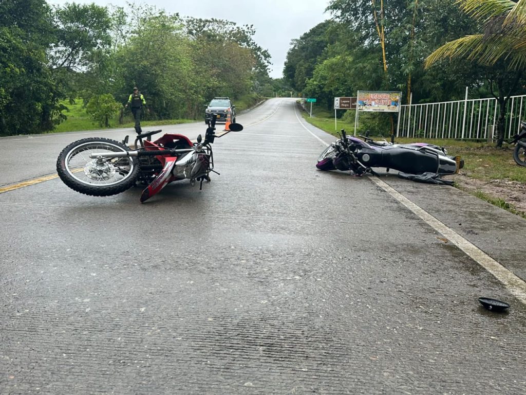 Policía de Transito reportó un accidente en vía nacional