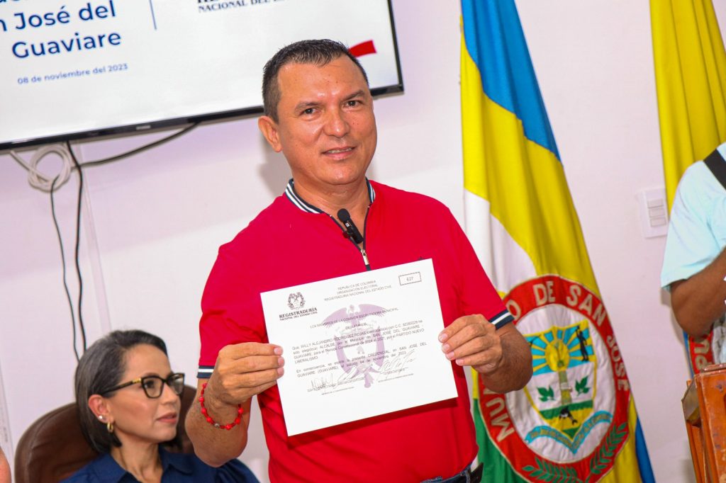 Alcalde electo de San José del Guaviare entrega detalles de empalme