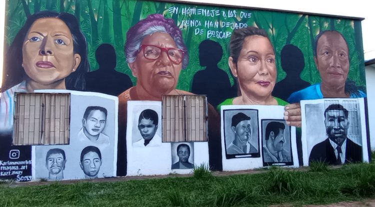 ASOVIG recibió mural en homenaje a desaparecidos por el conflicto armado