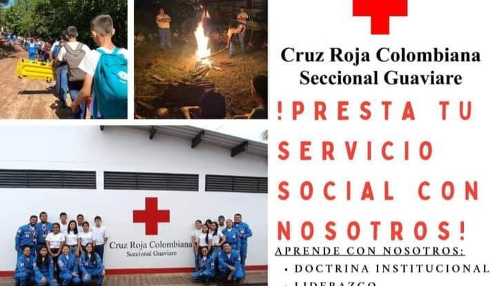 Estudiantes podrán pagar sus horas sociales en la Cruz Roja Seccional Guaviare