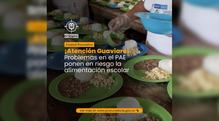Procuraduría vigila ejecución del PAE, internados y transporte escolar en el Guaviare