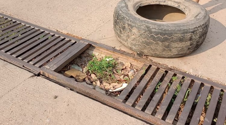 Habitantes solicitan mantenimiento de las rejillas en la calle 27 con 22