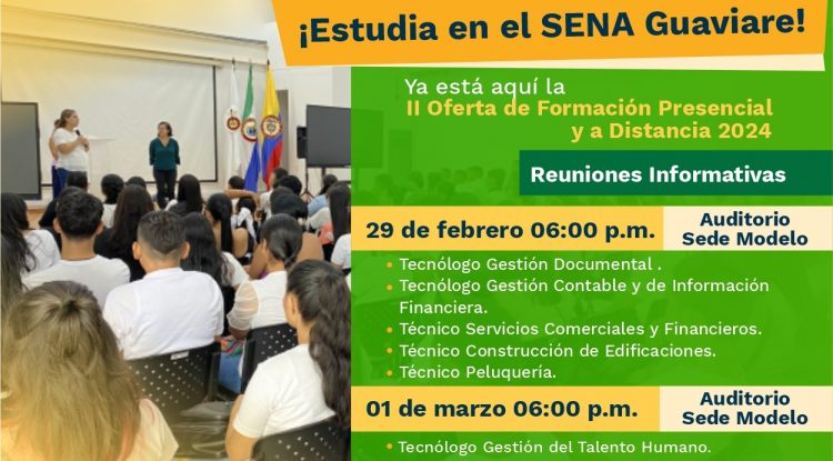 Sena Regional Guaviare anuncia segunda oferta en 10 programas