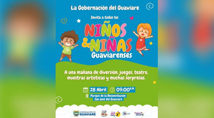Gobernación del Guaviare celebra este 28 de abril el Día del Niño