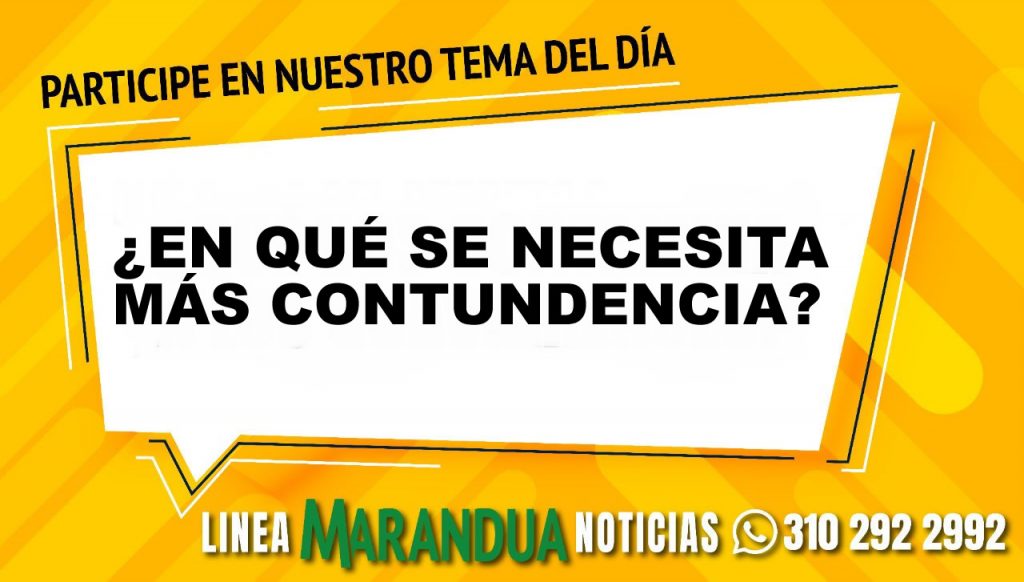 TEMA DEL DÍA: ¿EN QUÉ NECESITA MÁS CONTUNDENCIA?