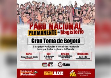 Docentes del Guaviare participan de la marcha en Bogotá