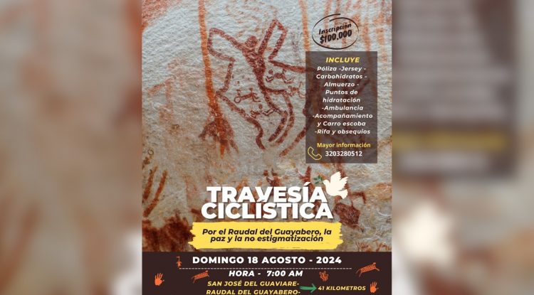Travesía ciclística para una buena causa en el Raudal del Guayabero