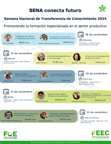 SENA Invita a la Semana Nacional de Transferencia de Conocimiento 2024