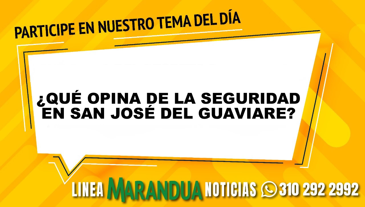 ¿QUÉ OPINA DE LA SEGURIDAD EN SAN JOSÉ DEL GUAVIARE?