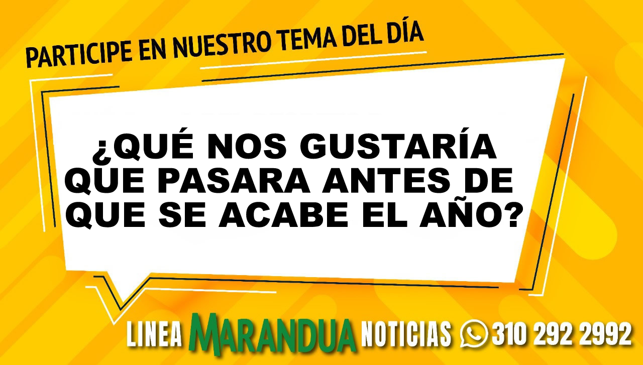 ¿QUÉ NOS GUSTARÍA QUE PASARA ANTES DE QUE SE ACABE EL AÑO?