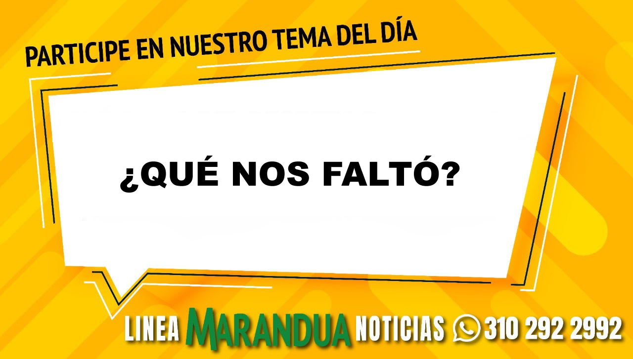 ¿QUÉ NOS FALTÓ?