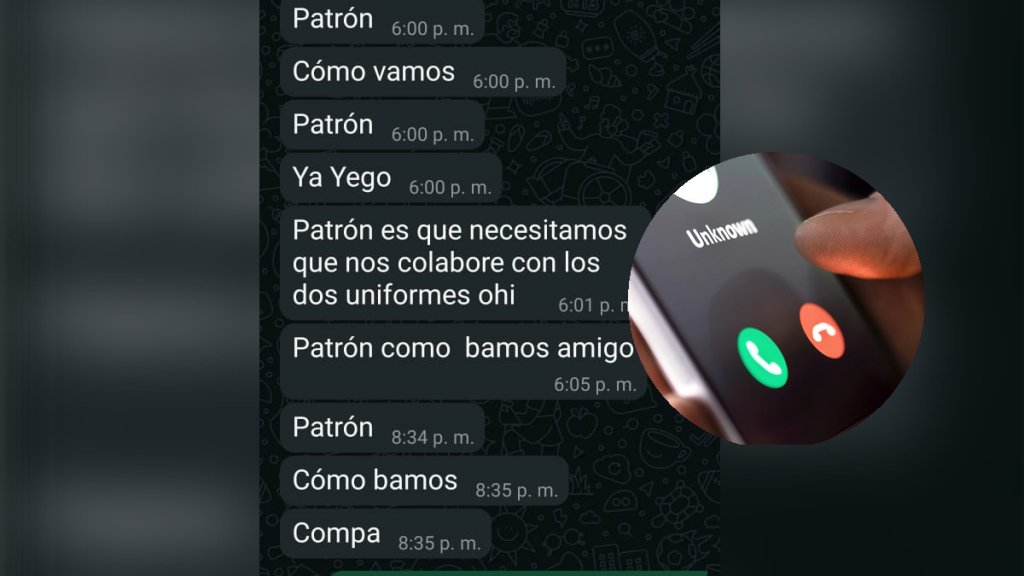 EXTORCION POR LLAMADA