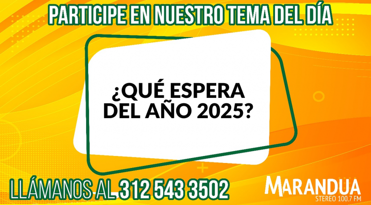 ¿QUÉ ESPERA DEL AÑO 2025?