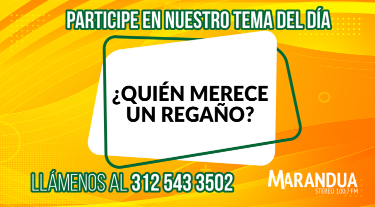 ¿QUIÉN MERECE UN REGAÑO?