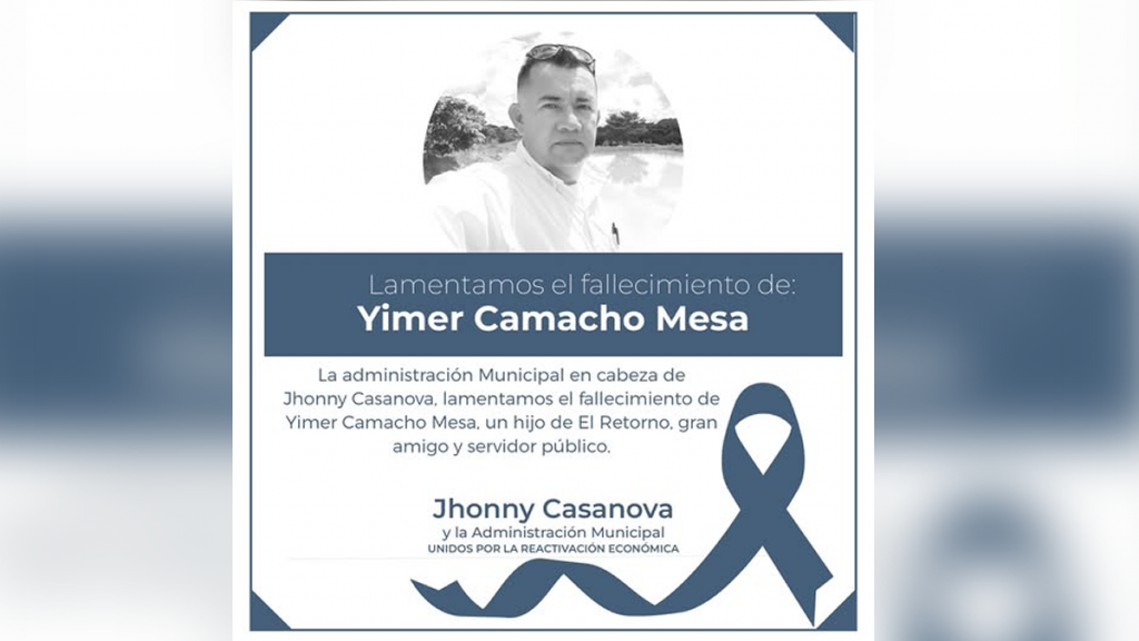 YIMER CAMACHO FALLECE