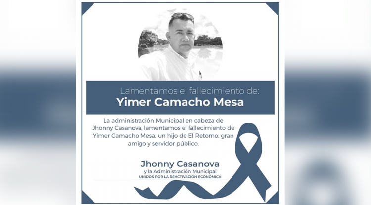 YIMER CAMACHO FALLECE