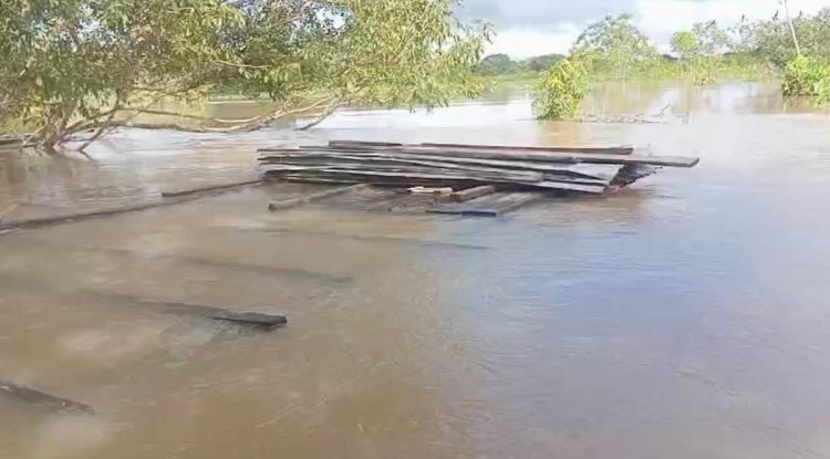Adulto mayor pierde su hogar por creciente del Río Guaviare